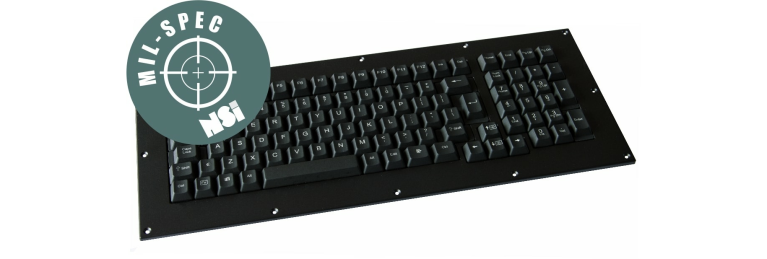 rugged panel mount keyboard