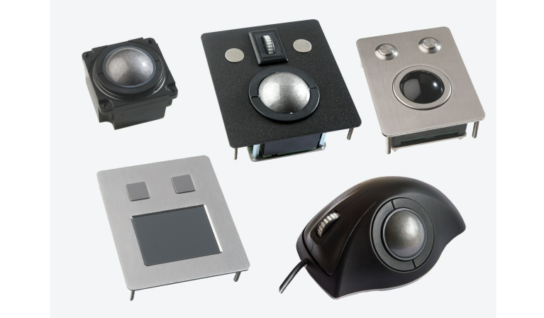 industrial trackball, touchpad or joystick