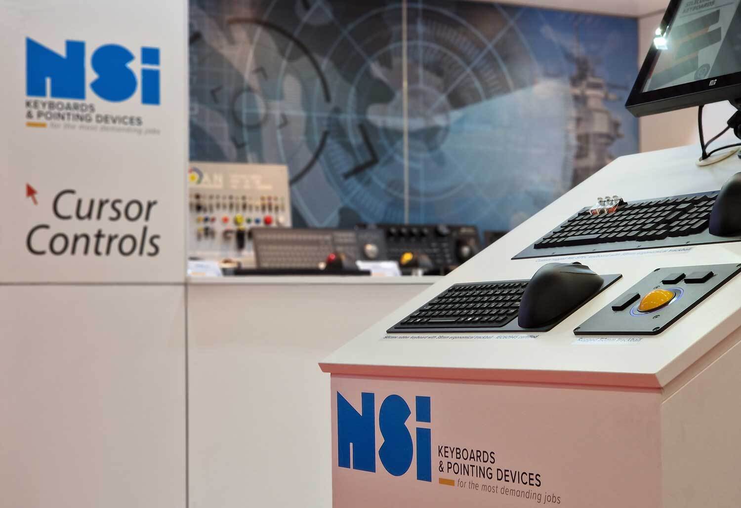 NSI Keyboards and pointing devices exhibition booth