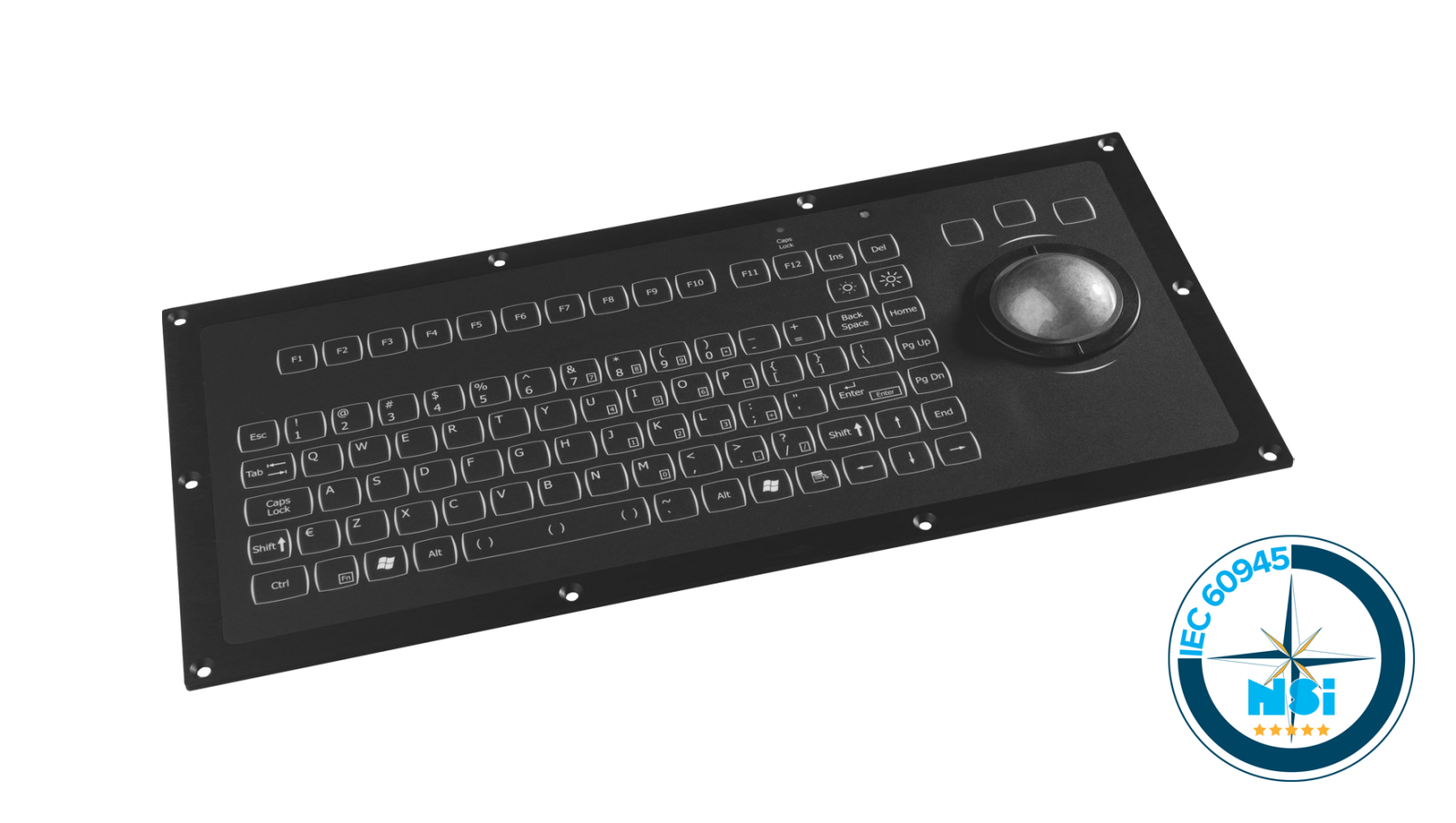 IEC6094 marine ECDIS keyboard - panel mount | NSI