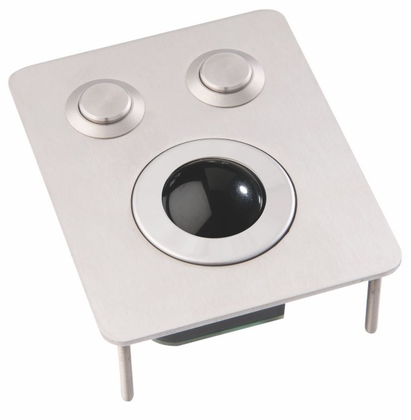 compact stainless steel trackball